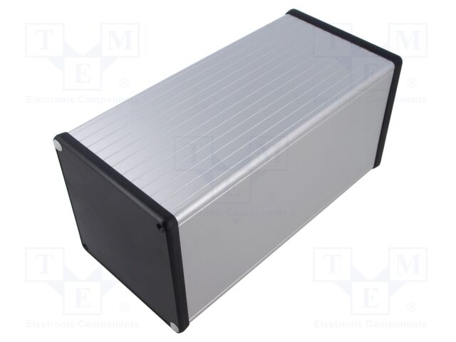 Enclosure: with panel; 1455; X: 104.5mm; Y: 220mm; Z: 104.5mm; grey