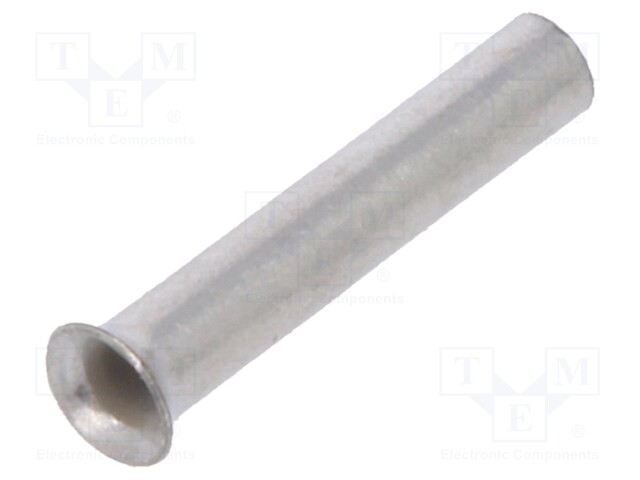 Bootlace ferrule; non-insulated; copper; 0.34mm2; 8mm; tinned