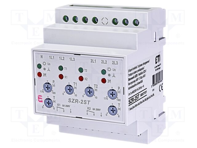 Automatic backup switch controller; for DIN rail mounting