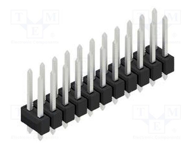 Connector: pin strips; pin header; male; PIN: 22; 2.54mm; THT; 2x11