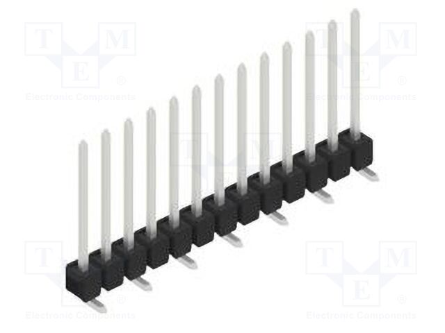 Connector: pin strips; pin header; male; PIN: 13; 2.54mm; SMT; 1x13