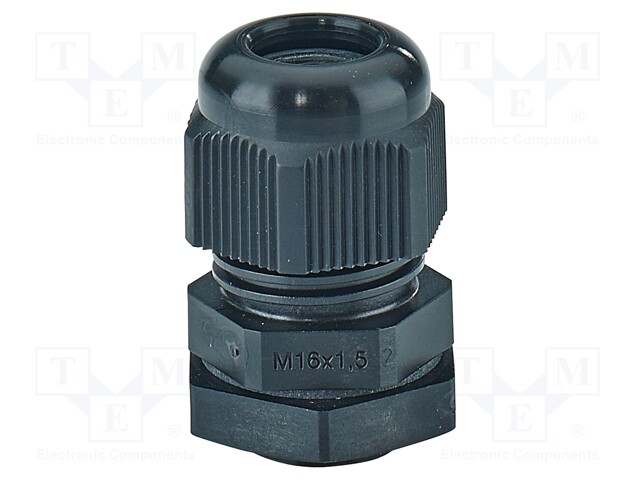 Cable gland; M16; 1.5; IP66,IP67; polyamide; black