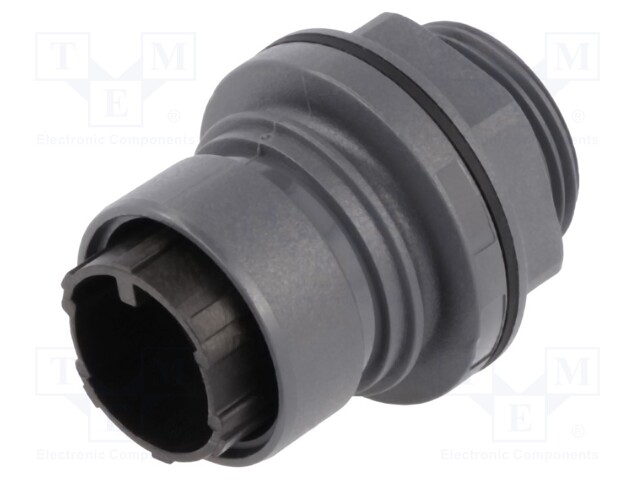Connector: circular; socket; male; PIN: 16; w/o contacts; UL94V-0