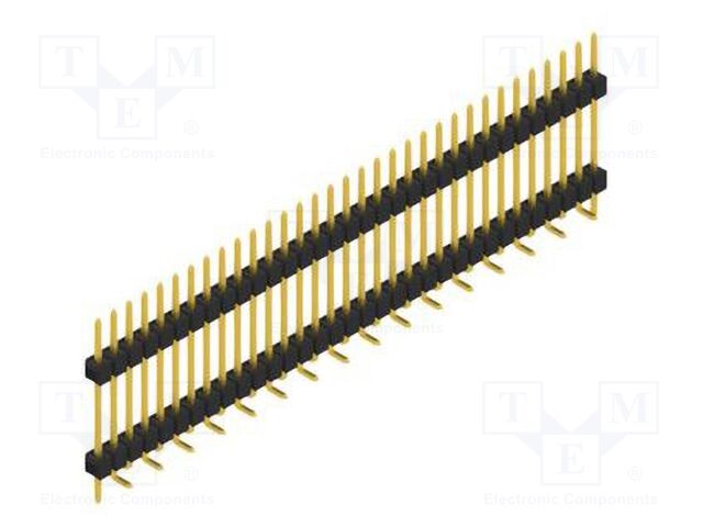 Connector: pin strips; pin header; male; PIN: 33; 2.54mm; SMT; 1x33