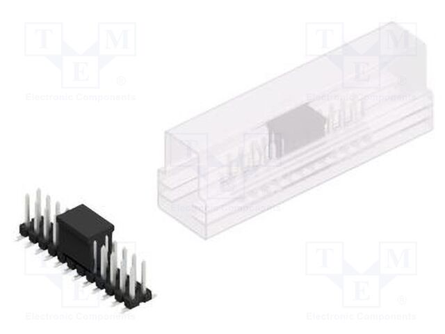 Connector: pin strips; pin header; male; PIN: 24; 2.54mm; SMT; 2x12