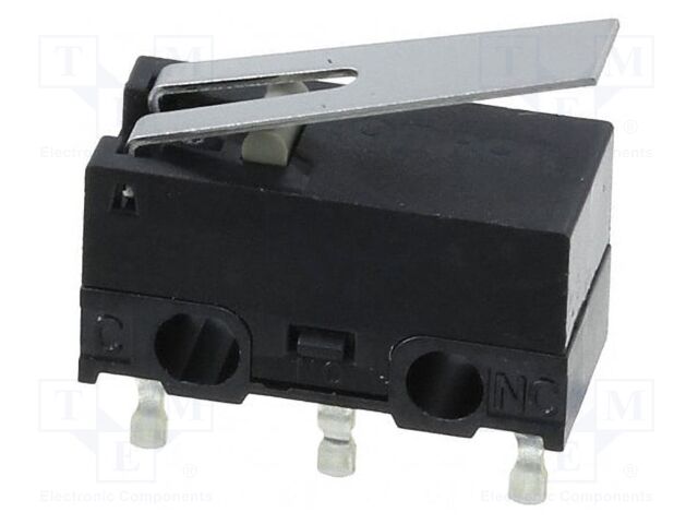 Microswitch SNAP ACTION; with lever; SPDT; 0.1A/30VDC; ON-(ON)