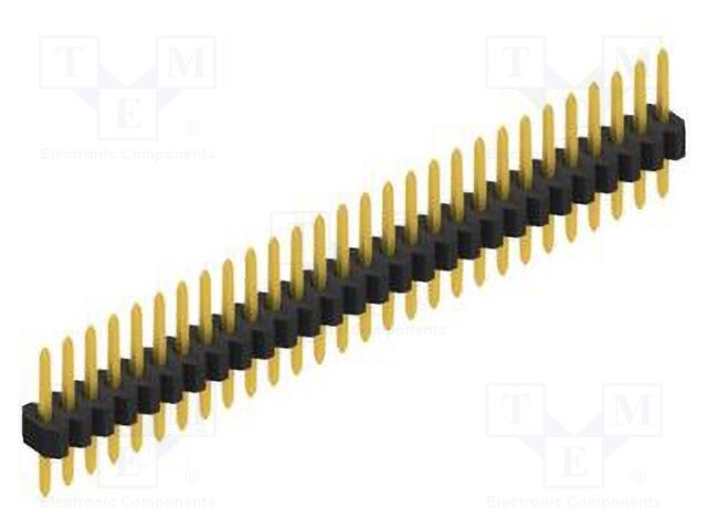Connector: pin strips; pin header; male; PIN: 28; 1.27mm; THT; 1x28