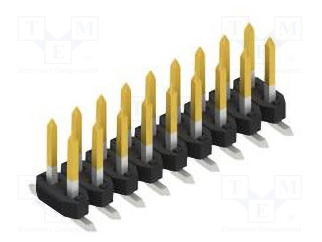 Connector: pin strips; pin header; male; PIN: 18; 2mm; SMT; 2x9; 100V