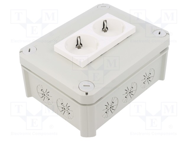 Enclosure: junction box; X: 116mm; Y: 150mm; Z: 67mm; polypropylene