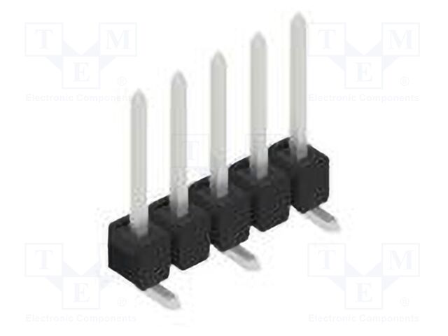 Connector: pin strips; pin header; male; PIN: 5; 2.54mm; SMT; 1x5