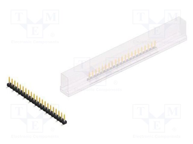 Connector: pin strips; pin header; male; PIN: 21; 2.54mm; SMT; 1x21