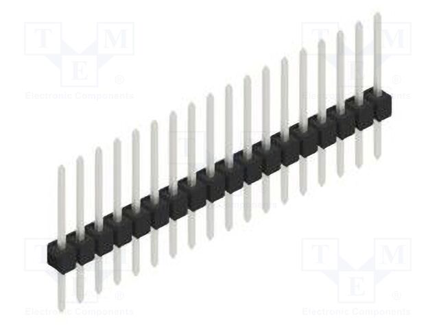 Connector: pin strips; pin header; male; PIN: 18; 2.54mm; THT; 1x18
