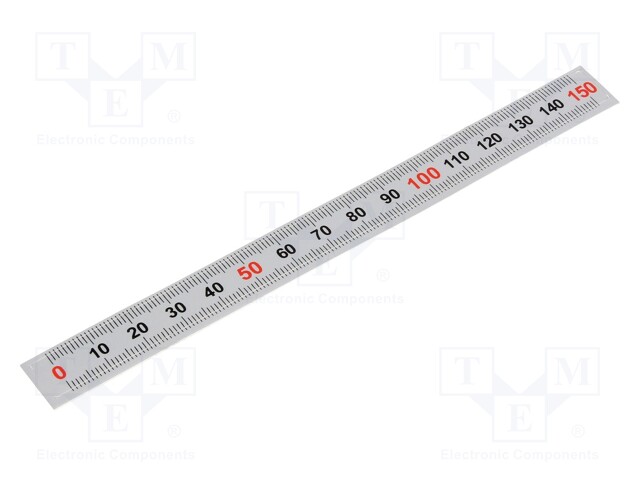 Ruler; figures horizontally arranged,self-adhesive; W: 11mm