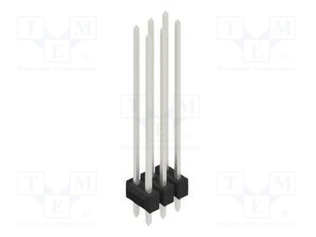 Connector: pin strips; pin header; male; PIN: 6; 2.54mm; THT; 2x3