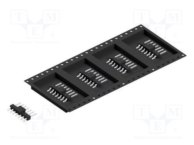 Connector: pin strips; pin header; male; PIN: 7; 2.54mm; SMT; 1x7