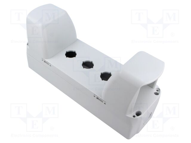 Case; Ø22mm; grey; Dim: 280x90mm; polycarbonate