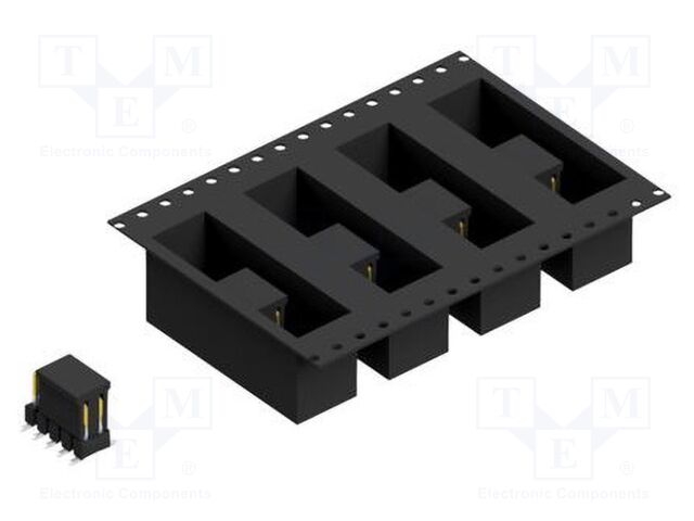 Connector: pin strips; pin header; male; PIN: 10; 2.54mm; SMT; 2x5