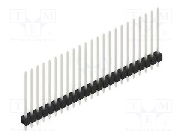 Connector: pin strips; pin header; male; PIN: 23; 2.54mm; THT; 1x23