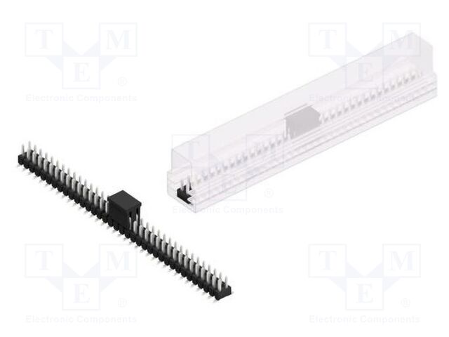 Connector: pin strips; pin header; male; PIN: 72; 2.54mm; SMT; 2x36
