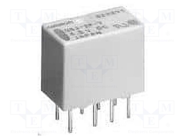 Relay: electromagnetic; DPDT; Ucoil: 3VDC; Icontacts max: 1A; PCB