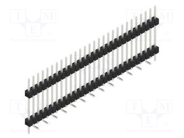 Connector: pin strips; pin header; male; PIN: 28; 2.54mm; SMT; 1x28