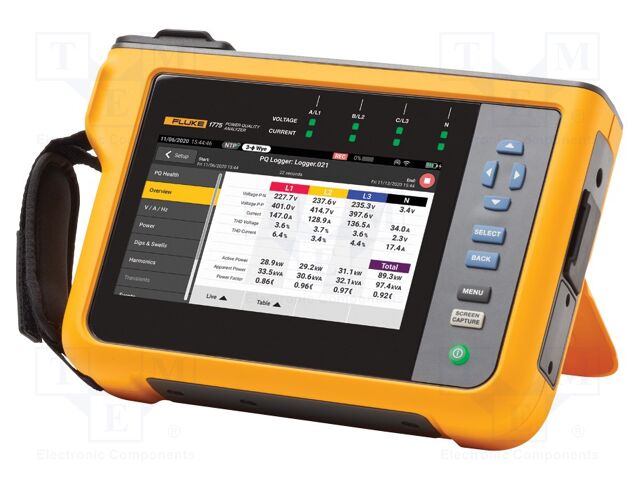 Meter: three-phase power quality logger; 280x190x62mm; -10÷50°C
