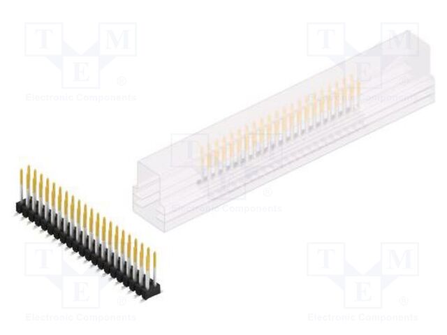 Connector: pin strips; pin header; male; PIN: 42; 2.54mm; SMT; 2x21