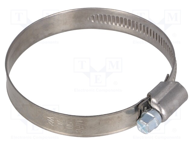 Worm gear clamp; W: 12mm; Clamping: 50÷70mm; Man.series: DD; W2