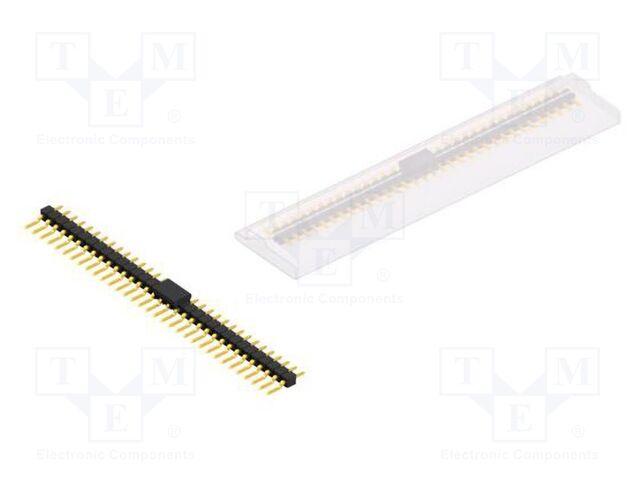 Connector: pin strips; pin header; male; PIN: 33; 2.54mm; SMT; 1x33