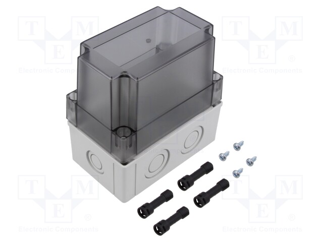 Enclosure: multipurpose; X: 80mm; Y: 130mm; Z: 125mm; MNX; grey; IK08