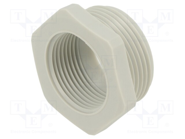 Reduction of threads for glands; Int.thread: PG16; polyamide