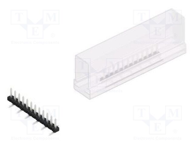 Connector: pin strips; pin header; male; PIN: 12; 2mm; SMT; 1x12