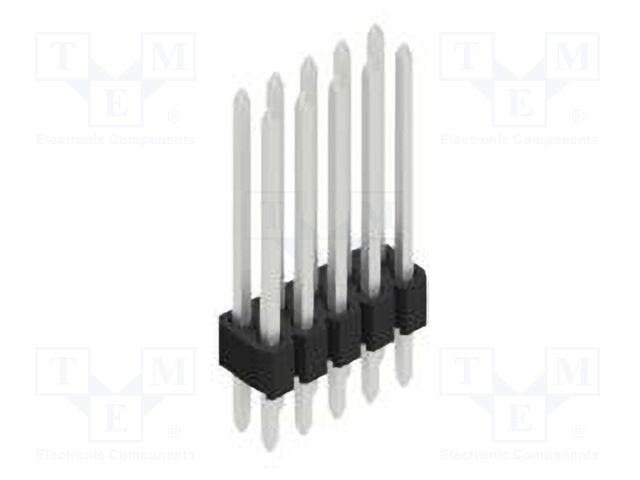 Connector: pin strips; pin header; male; PIN: 10; 1.27mm; THT; 2x5