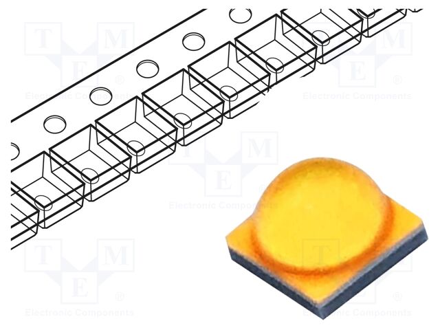 Power LED; white warm; 110°; 350mA; Pmax: 5W; 100÷110lm; CRImin: 80