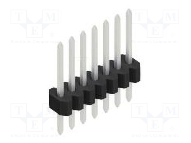 Connector: pin strips; pin header; male; PIN: 7; 1.27mm; THT; 1x7
