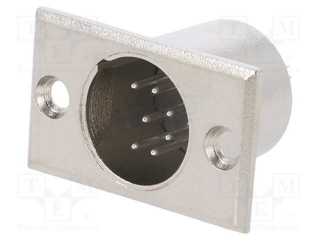 Socket; XLR; male; PIN: 7; for panel mounting,screw; soldering