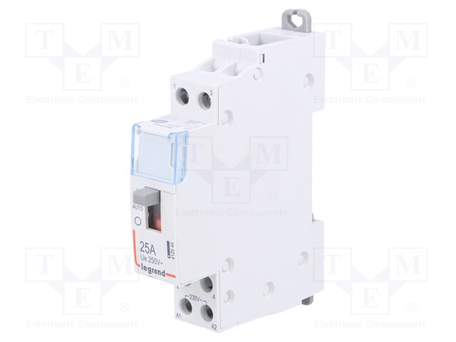 Contactor: 2-pole installation; NO x2; 230VAC; 25A; DIN; SM400
