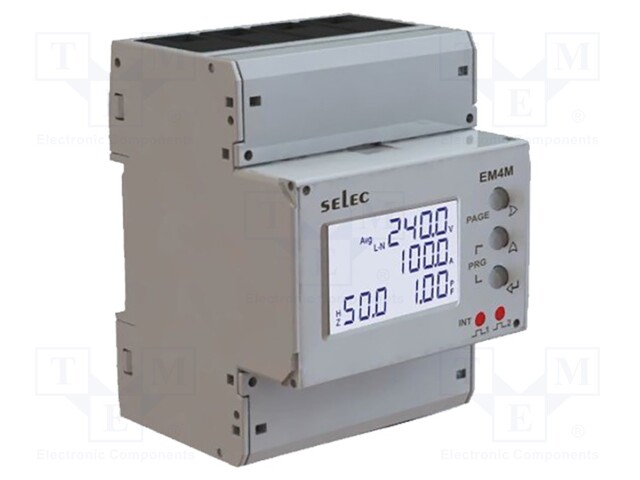 Electric energy meter; digital,mounting; for DIN rail mounting