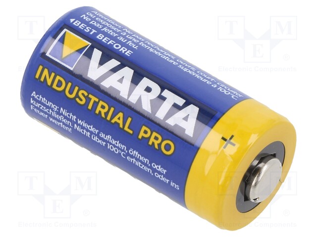 Battery: lithium; 3V; CR123A,CR17345; Industrial PRO; 1450mAh