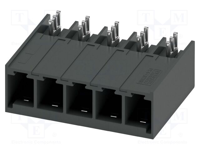PCB headers, nominal cross section: 6 mm?, color: black, nom