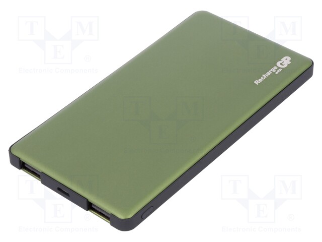 Re-battery: powerbank; 5000mAh; 135.5x70x10mm; 2.1A; Out: USB; 5VDC