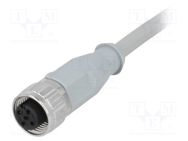 Plug; M12; PIN: 4; female; A code-DeviceNet / CANopen; 3m; straight
