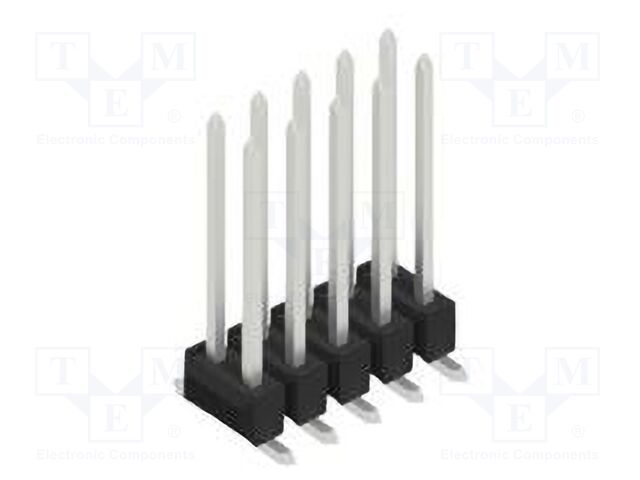 Connector: pin strips; pin header; male; PIN: 10; 2.54mm; SMT; 2x5