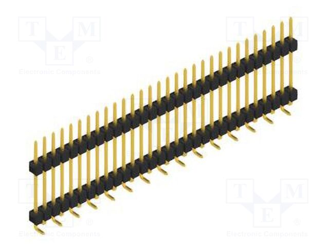 Connector: pin strips; pin header; male; PIN: 30; 2.54mm; SMT; 1x30