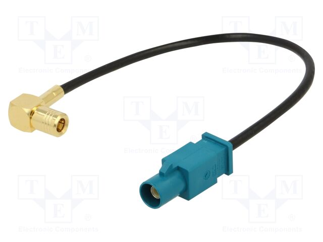 Cable; 150mm; Fakra male,SMB female; angled,straight