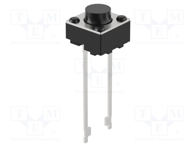 Microswitch TACT; SPST-NO; Pos: 2; 50mA/12VDC; THT; 1.57N; 6x6mm