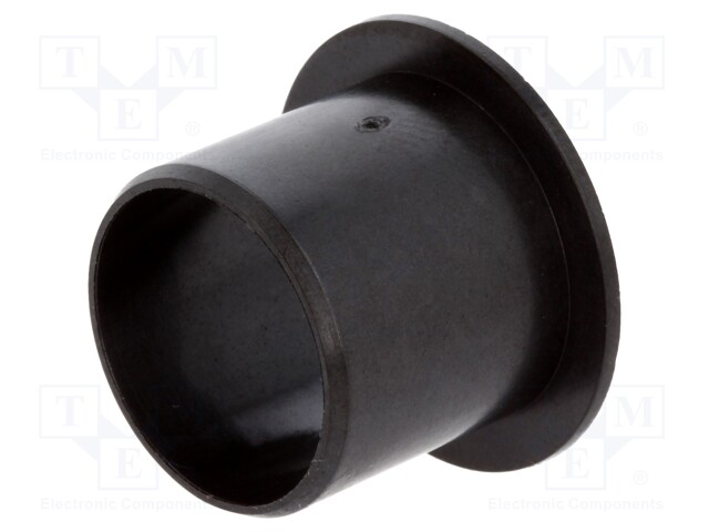 Bearing: sleeve bearing; with flange; Øout: 18mm; Øint: 16mm; black