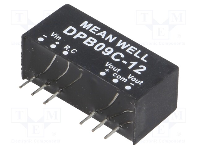 Converter: DC/DC; 9W; Uin: 36÷75V; Uout: 12VDC; Uout2: -12VDC; SIP8