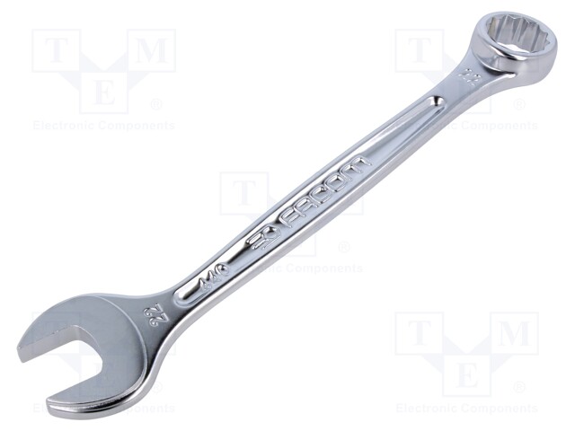 Wrench; combination spanner; 22mm; L: 248mm; satin