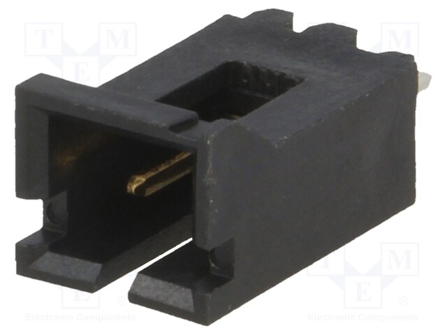 Socket; wire-board; male; AMPMODU MTE; 2.54mm; PIN: 2; straight; THT